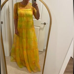 STAUD Hyacinth Organza Gown